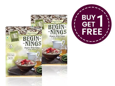 Organic Mixed Millet Flakes Combo (Buy 1 Get 1 Free)(Pristine)